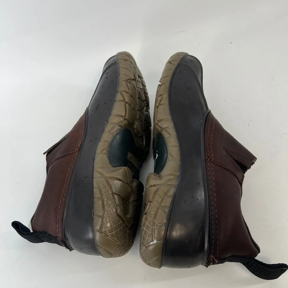 Baffin Technology Brown Leather Black Rubber Duck Shoes Womens 10 Mens 8 Canada